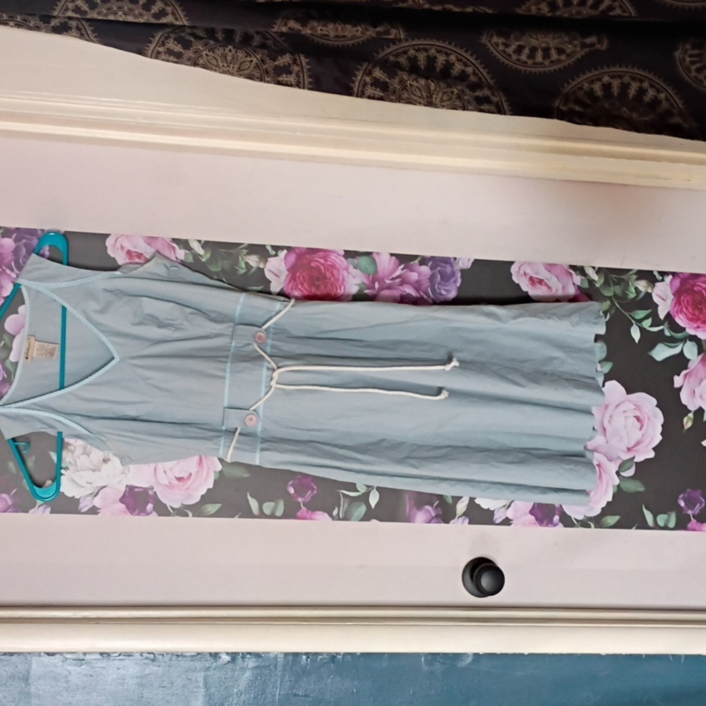 Anthropologie cotton Midi Fit And Flare sundress
